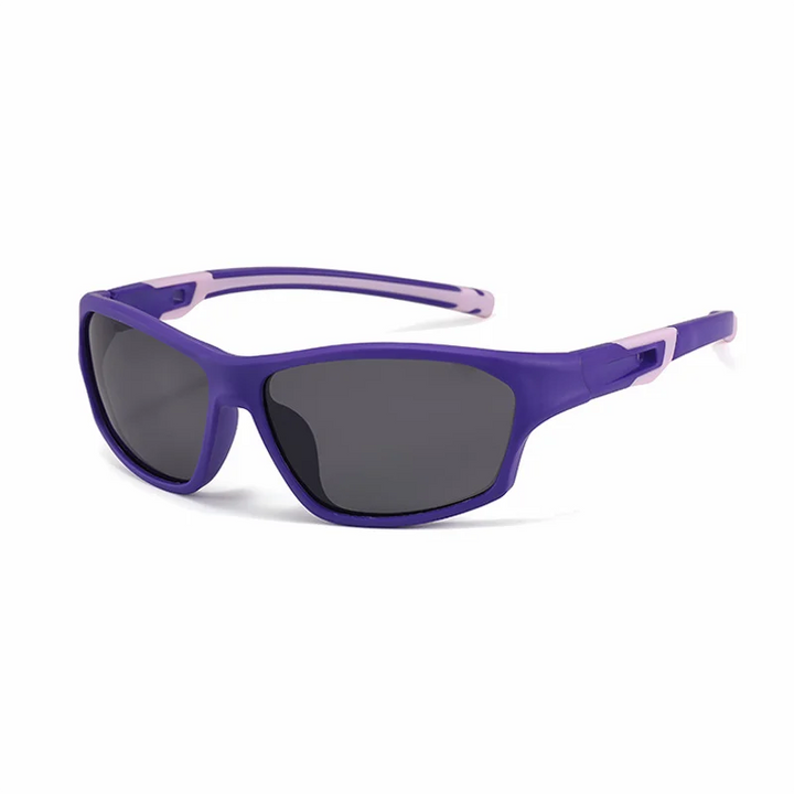 Ralferty Unisex Youth's Full Rim Rectangle Acetate Polarized Sunglasses R704 Sunglasses Ralferty C4 Purple Pink CHINA As picture