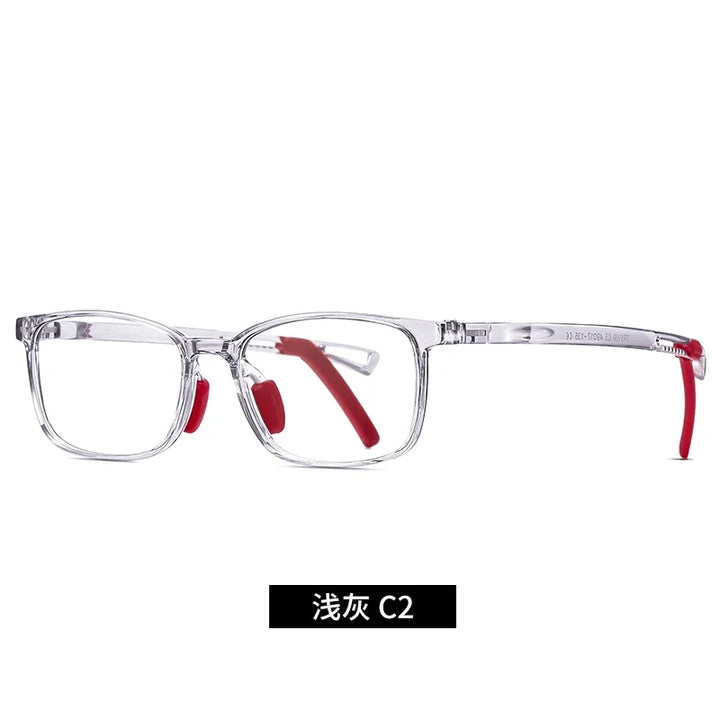 Vicky Youth Unisex Full Rim Square Tr 90 Titanium Eyeglasses 5109 Full Rim Vicky TR5109-C2 CHINA 