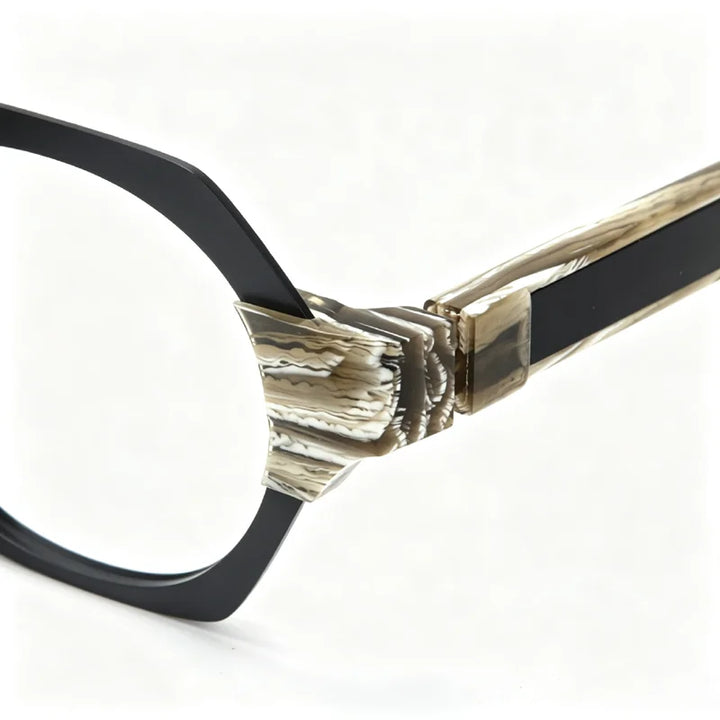 Muzz 22265 unisex oval IP titanium acetate prescription eyeglasses — view 12