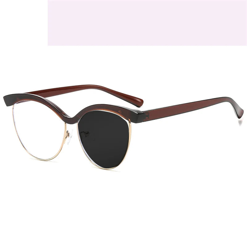 Kocolior Women's Full Rim Cat Eye Tr 90 Alloy Photochromic Reading Glasses 713162