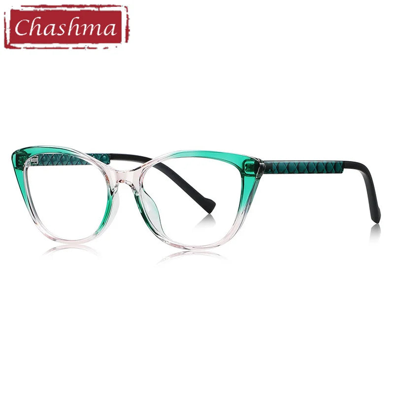 Chashma Ottica Women's Full Rim Cat Eye Tr 90 Titanium Eyeglasses 474019