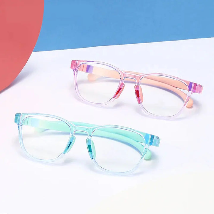 Hotochki Unisex Children' s Full Rim Square Acetate Eyeglasses 910265