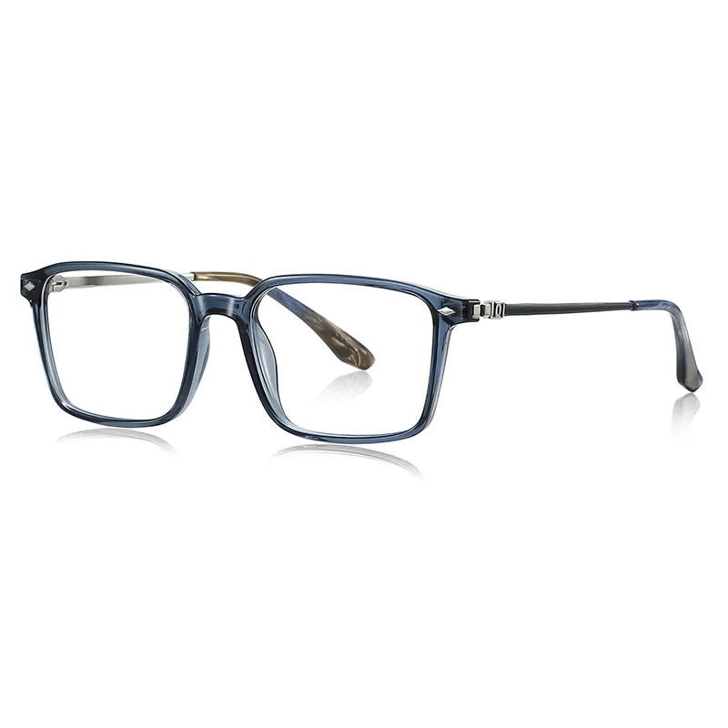 CCspace Women's Full Rim Square Tr 90 Titanium Reading Glasses 802567