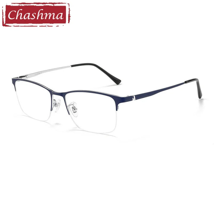 Chashma Ottica 89566 men's semi-rimless pure titanium prescription eyeglasses — view 4