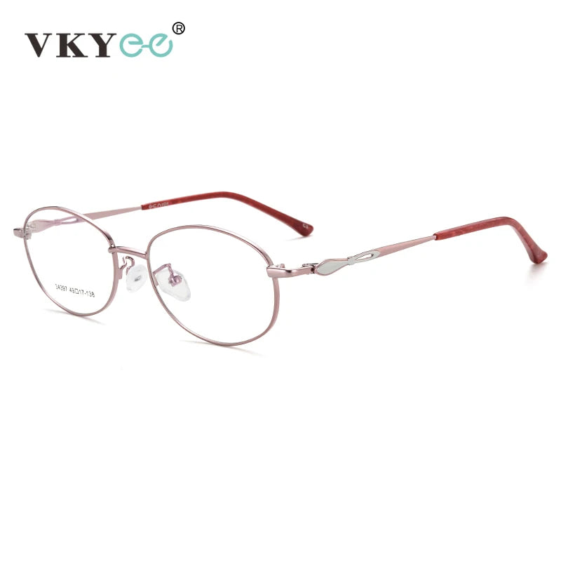 Vicky Women's Full Rim Oval Square Alloy Reading Glasses 34397