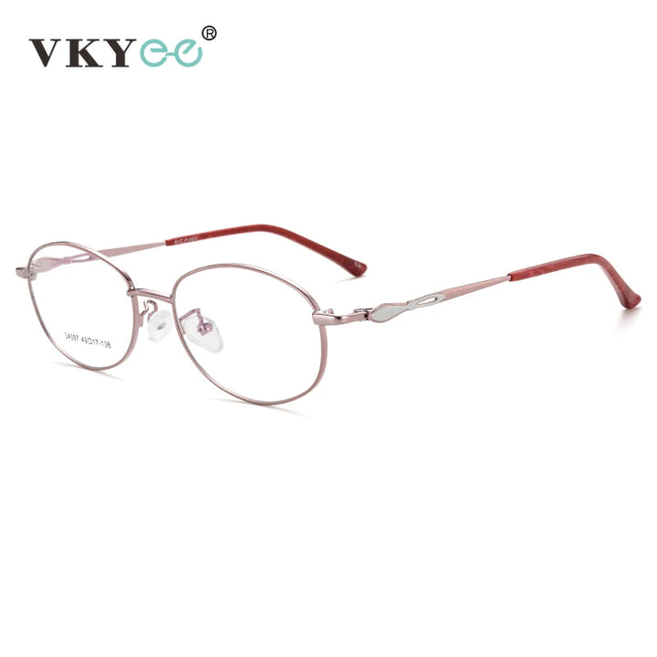 Vicky Women's Full Rim Oval Square Alloy Reading Glasses 34397