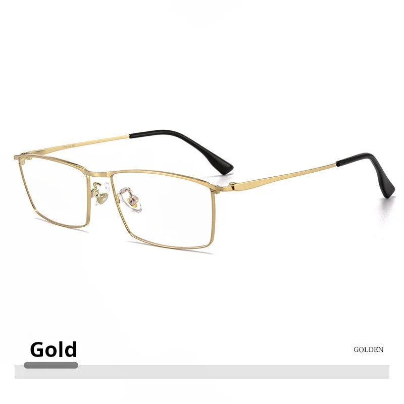 Momoja Women's Full Rim Square Titanium Alloy Eyeglasses 85517