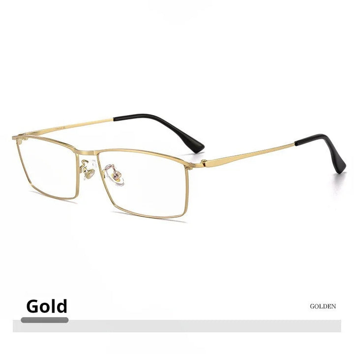 Momoja Women's Full Rim Square Titanium Alloy Eyeglasses 85517