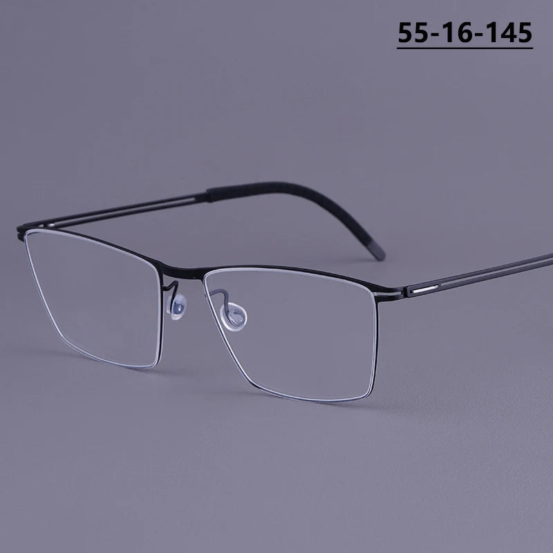 Bobbie Men Full Rim Square Titanium Eyeglasses V460