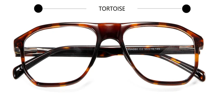 Esnbie Unisex Full Rim Square Acetate Eyeglasses 220601 Full Rim Esnbie tortoise