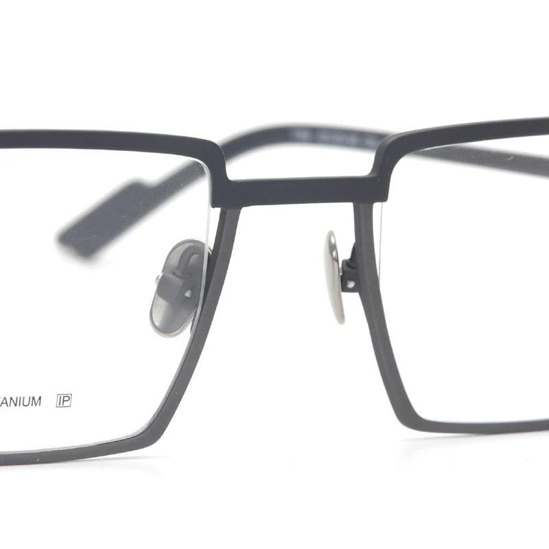 Muzz T7789 men's square IP titanium prescription eyeglasses — view 9