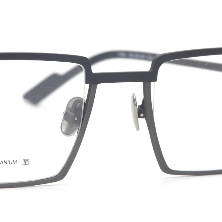 Muzz T7789 men's square IP titanium prescription eyeglasses — view 9