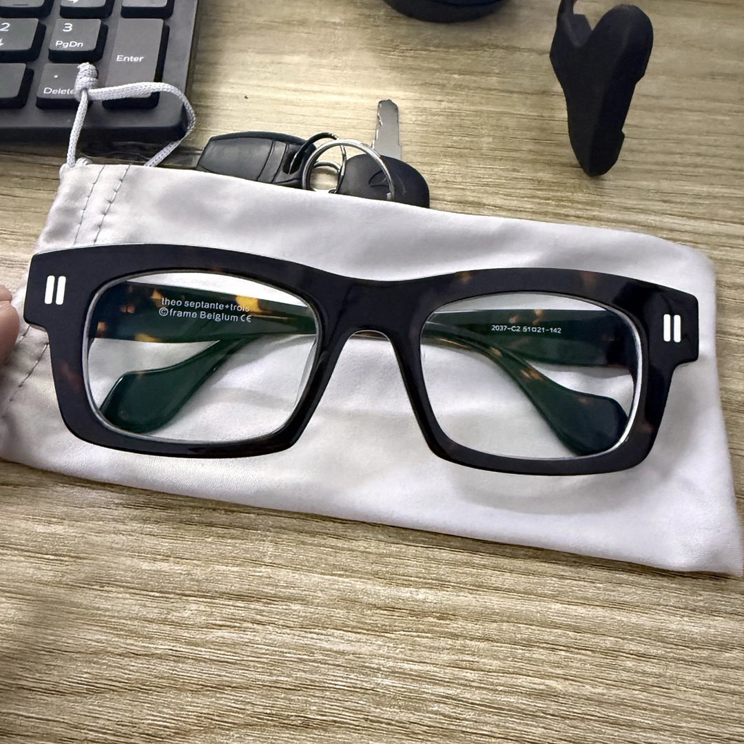 Blackmask Unisex Full Rim Square Acetate Eyeglasses BM-L2037