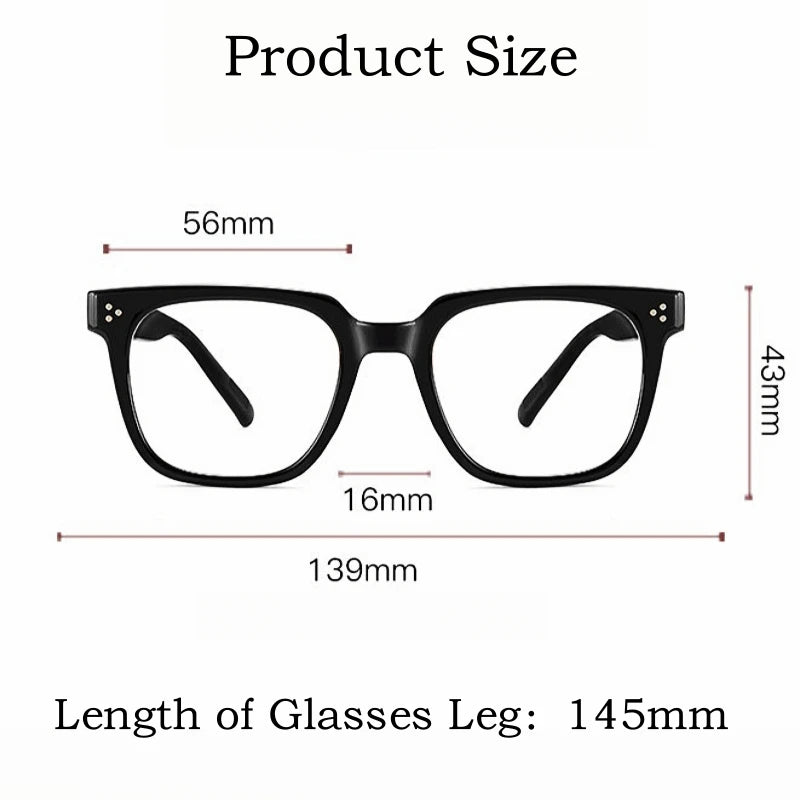 Yimaruili Unisex Full Rim Square Tr 90 Eyeglasses Y27051 Full Rim Yimaruili Eyeglasses   