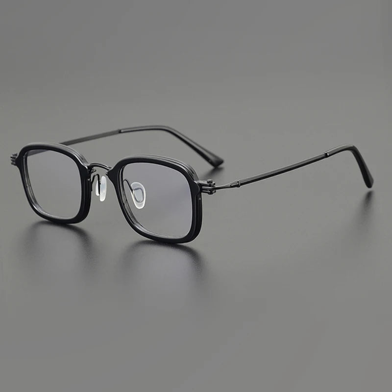 Nobler Unisex Full Rim Square Titanium Acetate Eyeglasses A569 Full Rim Nobler   