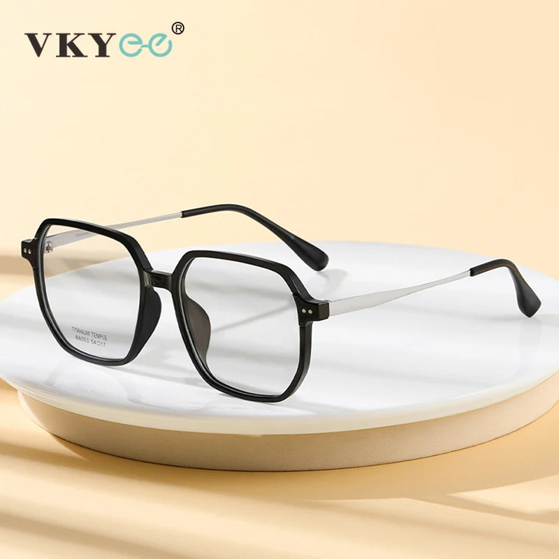 Vicky Men's Full Rim Square Tr 90 Titanium Reading Glasses 638003