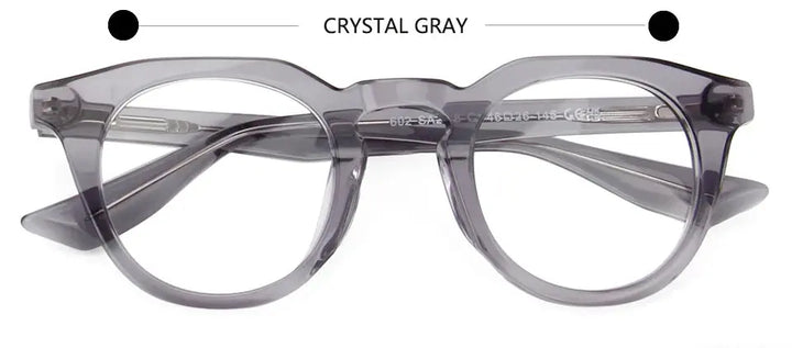 Esnbie 602218 Unisex Full Rim Square Round Acetate Frames FuzWeb