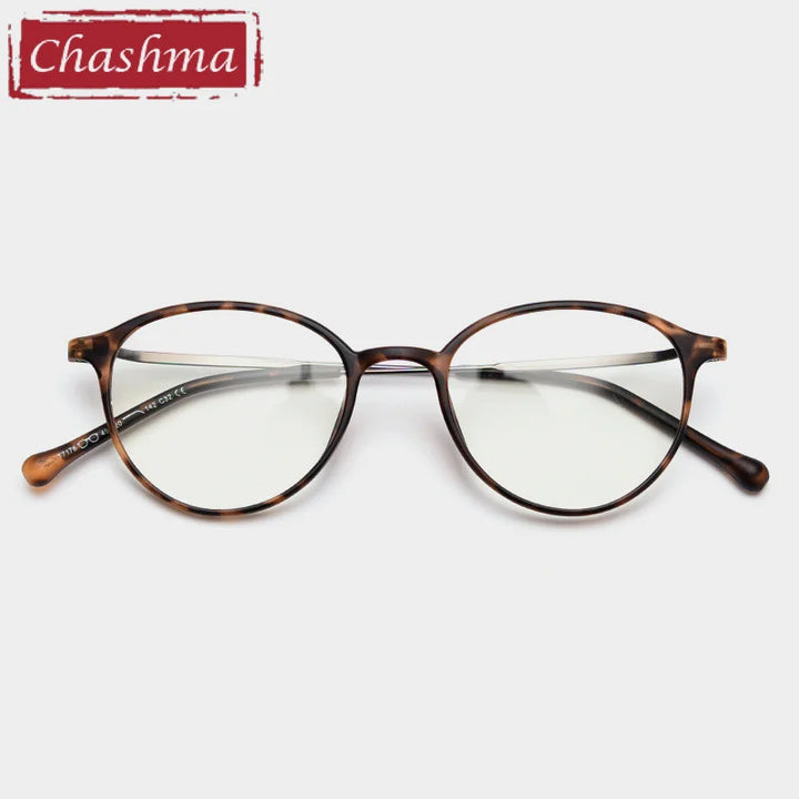 Chashma Ottica Women's Full Rim Round Tr 90 Titanium Eyeglasses 71764
