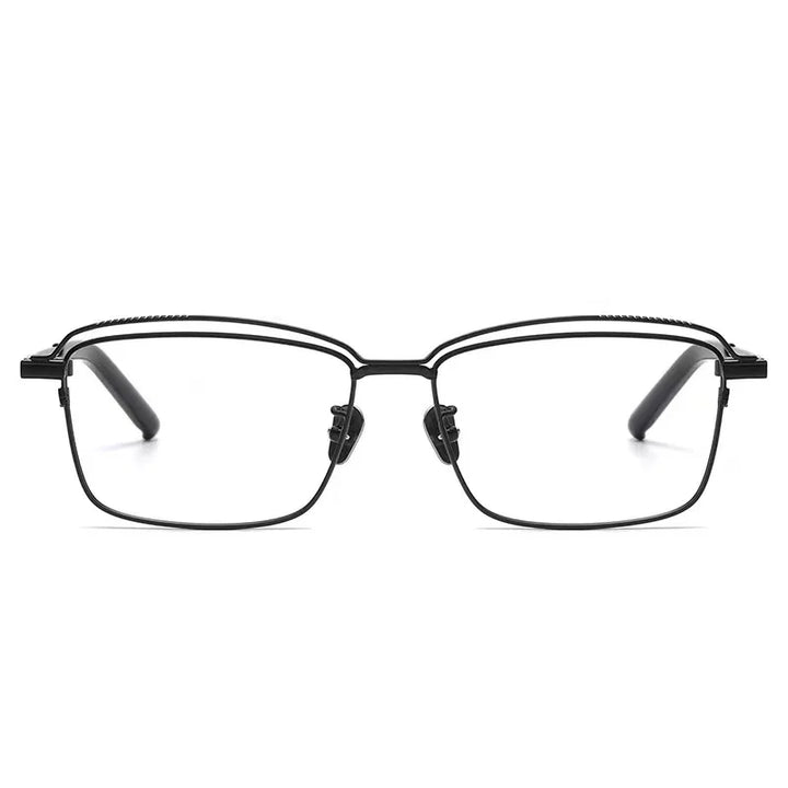 Aimee Unisex Full Rim Square Acetate Titanium Eyeglasses 95020 Full Rim Aimee   