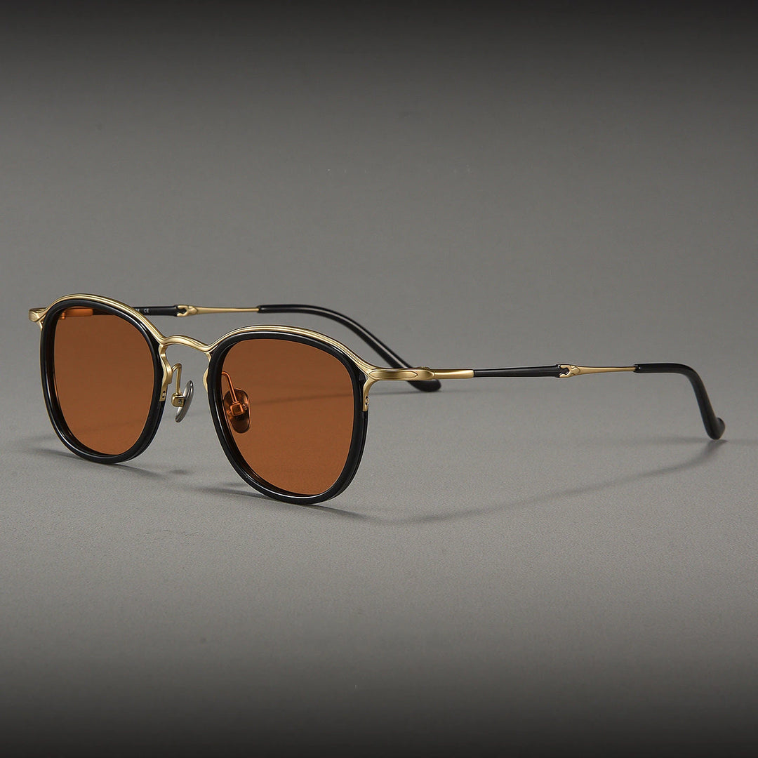 Blackmask Men Full Rim Square Titanium Polarized Sunglasses BM-3118S