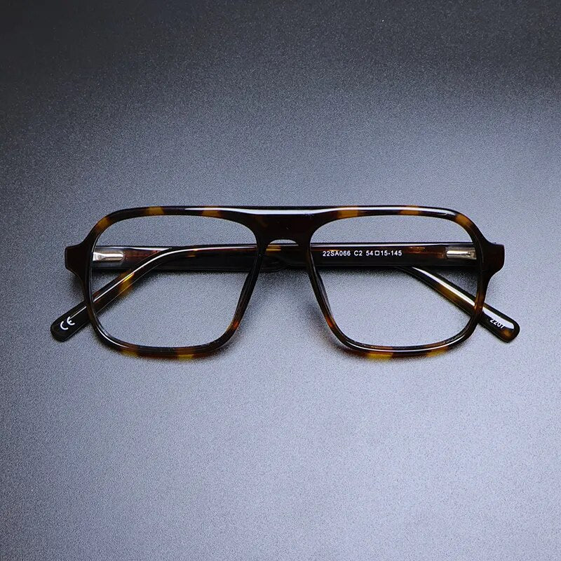 Gatenac Unisex Full Rim Square Acetate Eyeglasses Gxyj1133 Full Rim Gatenac   