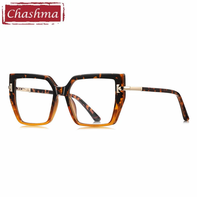 Chashma Ochki Women's Full Rim Square Tr 90 Alloy Eyeglasses 882267