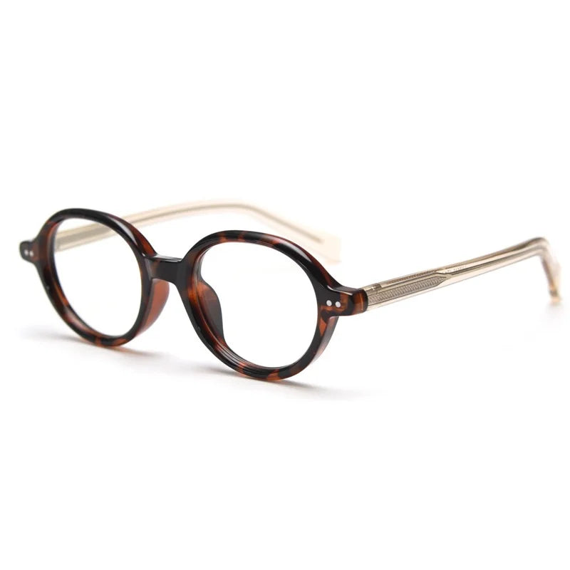 KatKani Unisex Full Rim Small Oval Acetate Eyeglasses 2310 Full Rim KatKani Eyeglasses   