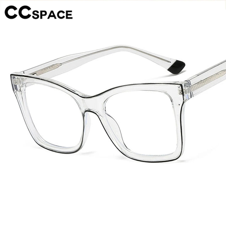 CCspace Women's Full Rim Square Cat Eye Polycarbonate Eyeglasses 301337 Full Rim CCspace   