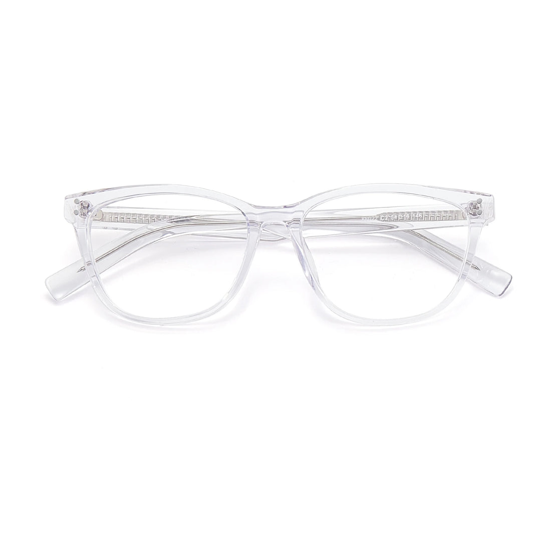 Yimaruili Women's Full Rim Square Cat Eye Acetate Eyeglasses 88022