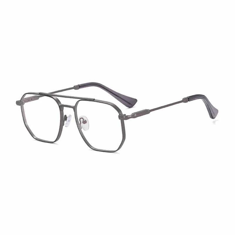 Ralferty Men's Full Rim Square Alloy Eyeglasses R91314 Full Rim Ralferty C2 Gun  