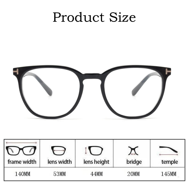 Yimaruili Unisex Full Rim Round Square Acetate Eyeglasses Y5506 Full Rim Yimaruili Eyeglasses   