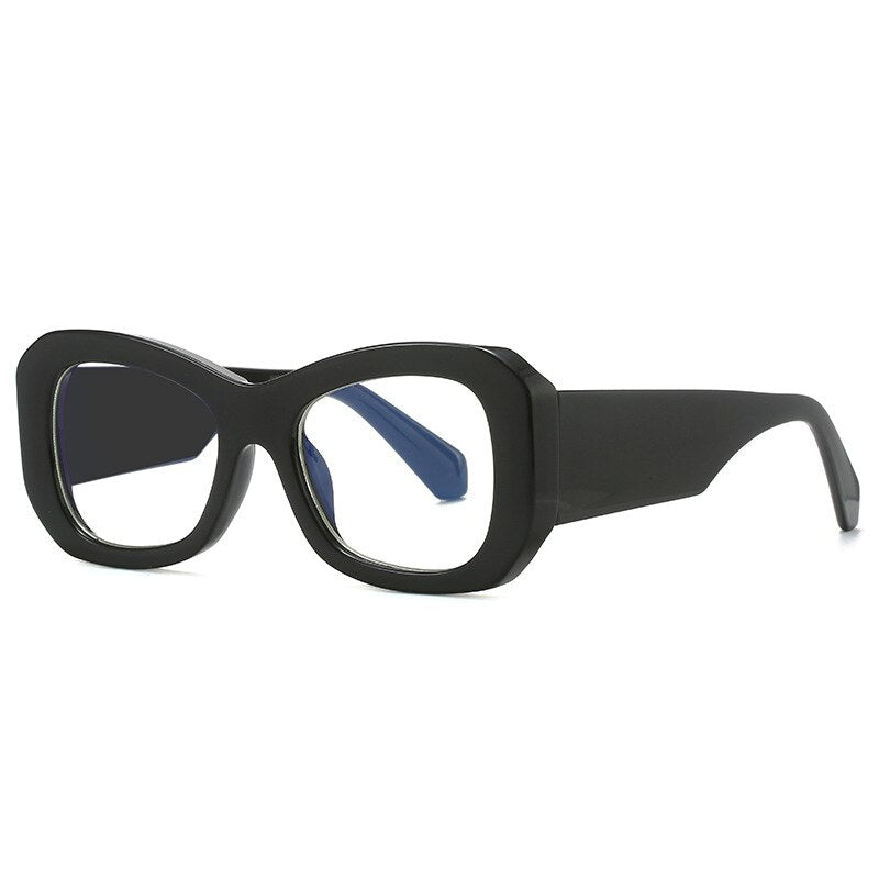 CCSpace Unisex Full RIm Large Square PC Eyeglasses 56182 Full Rim CCspace C1Black  