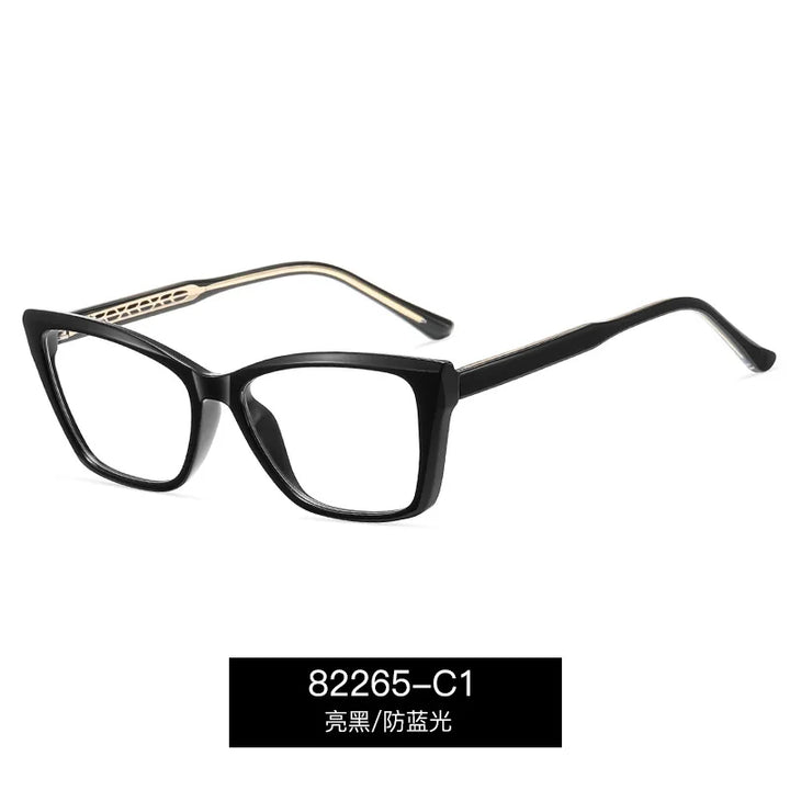 Reven Jate Women's Full Rim Square Tr 90 Alloy Eyeglasses 382265