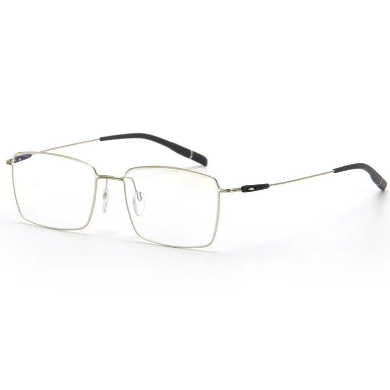 Muzz 2120 men's square alloy prescription eyeglasses — view 4