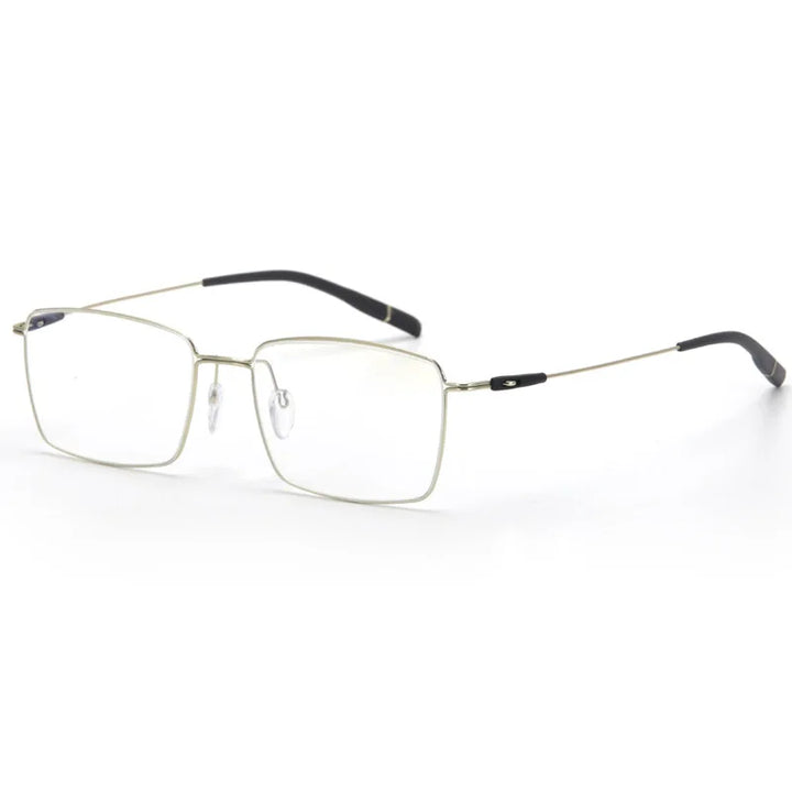 Muzz 2120 men's square alloy prescription eyeglasses — view 4