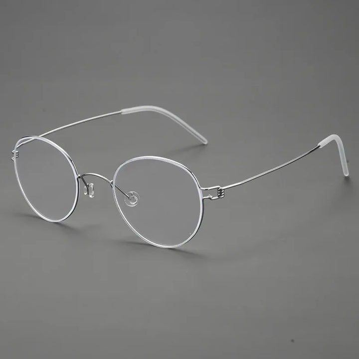 Momoja Women's Full Rim Oval Screwless Titanium Eyeglasses 70178