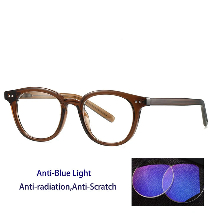Kocolior Unisex Full Rim Oval Tr 90 Photochromic Reading Glasses 28005