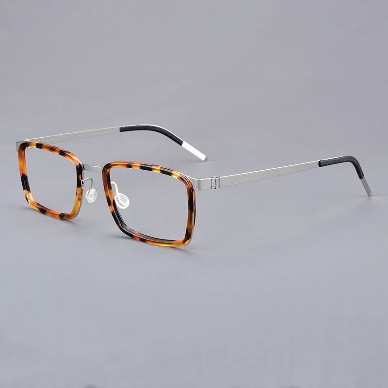 Bobbie Unisex Full Rim Square Titanium Acetate Eyeglasses 971167