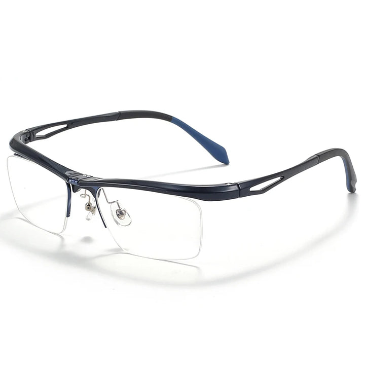 Muzz 9807 unisex flip up square alloy prescription eyeglasses — view 7