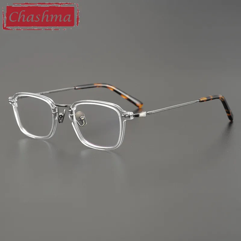 Chashma Ottica Unisex Full Rim Square Acetate Eyeglasses 2615 Full Rim Chashma Ottica   