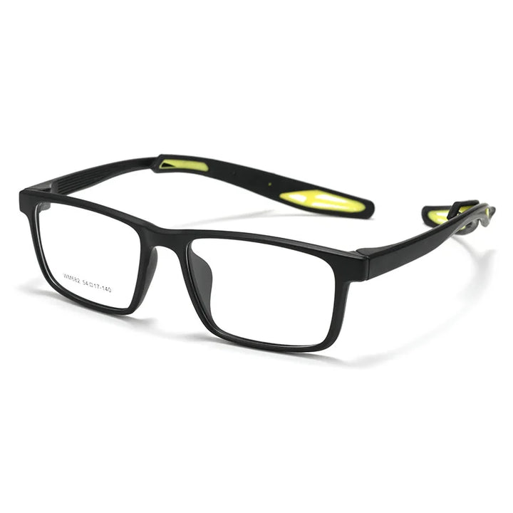 Yimaruili Unisex Full Rim Square Tr 90 Sport Eyeglasses 662682