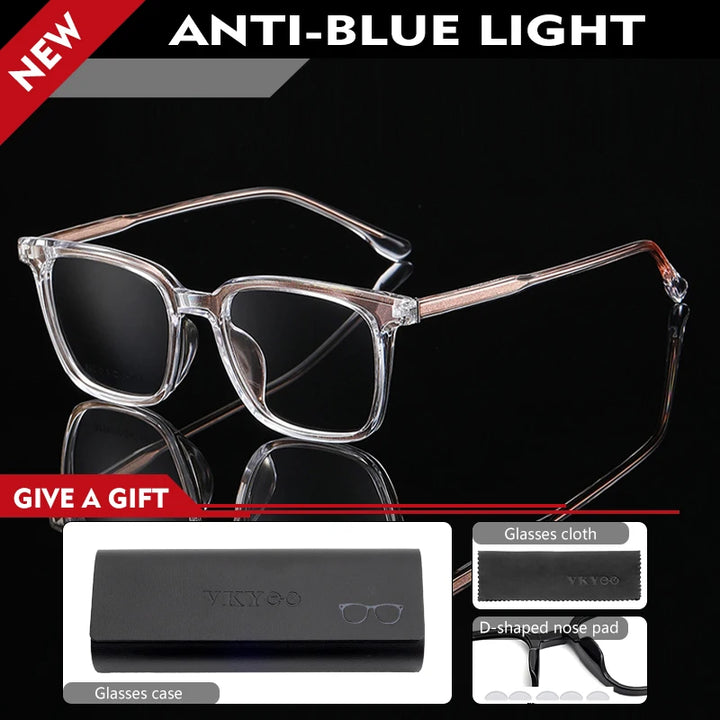Vicky Unisex Full Rim Square Tr 90 Titanium Reading Glasses 639210