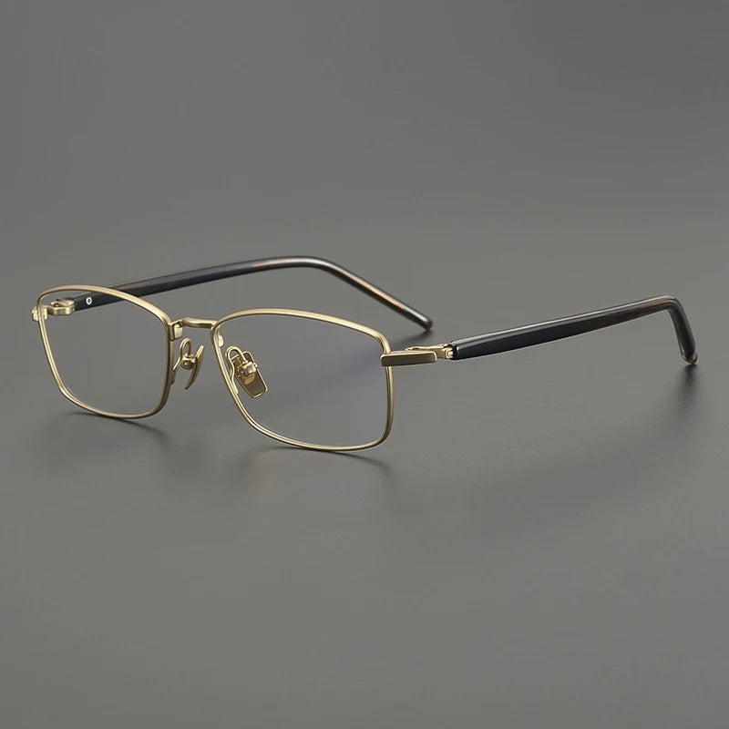 Gatenac Unisex Full Rim Big Square Titanium Eyeglasses Gxyj2648