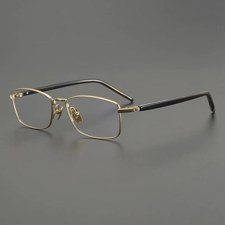 Gatenac Unisex Full Rim Big Square Titanium Eyeglasses Gxyj2648