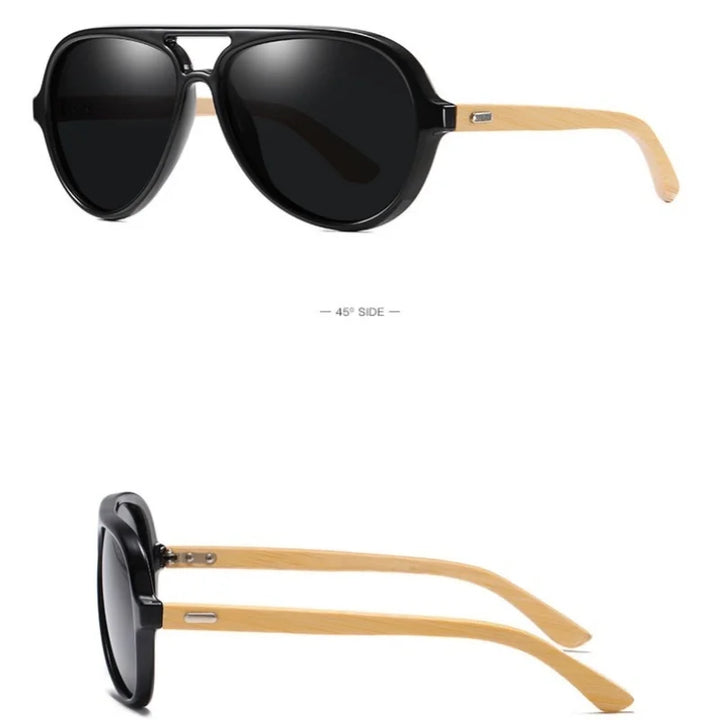 KatKani Unisex Full Rim Round Plastic Sunglasses 8804 Sunglasses KatKani Sunglasses Black  