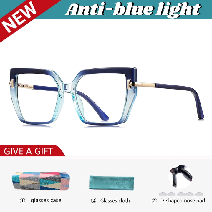 Vicky Women's Full Rim Butterfly TR 90 Alloy Reading Glasses 512267