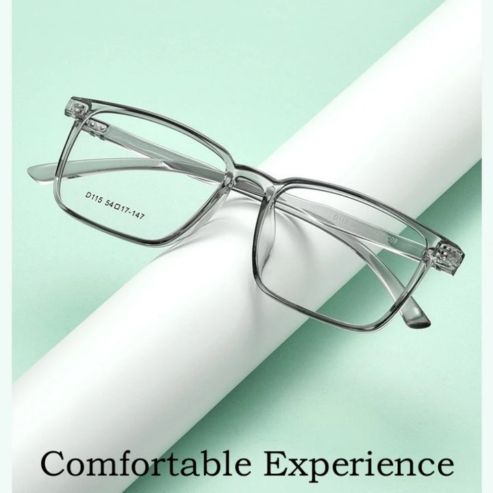 Yimaruili Unisex Full Rim Square Tr 90 Eyeglasses Y1150 Full Rim Yimaruili Eyeglasses   