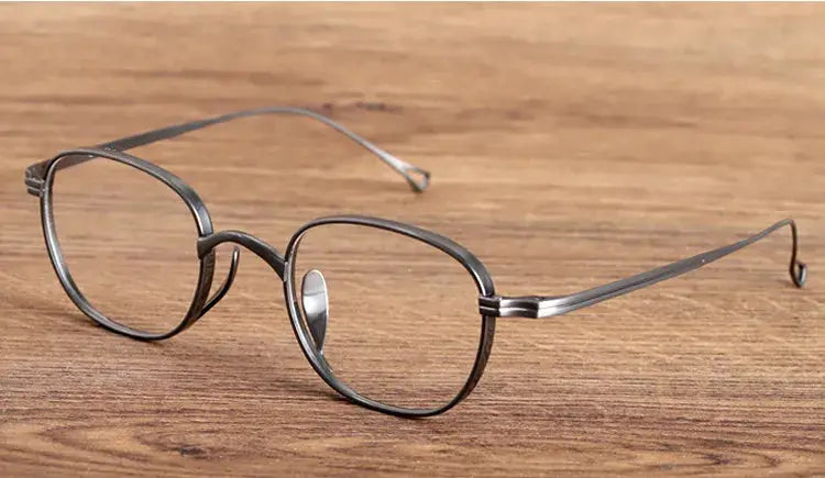 Aimee 114009 Women’s Full Rim Pure Titanium Square Frames FuzWeb