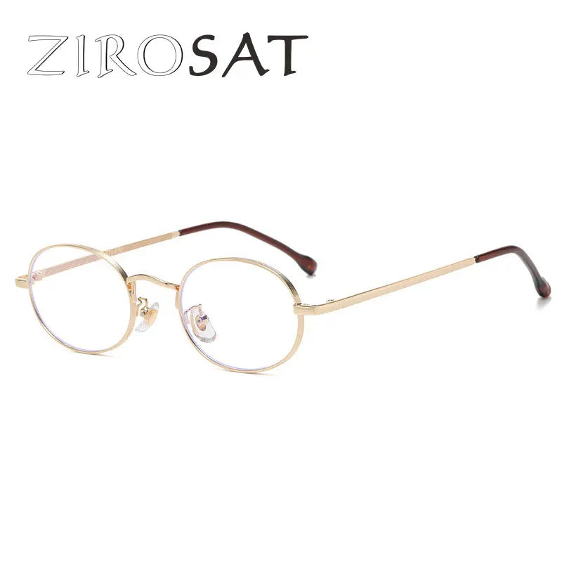 Zirosat Unisex Full Rim Oval Alloy Eyeglasses 98022