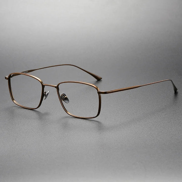 Aimee Unisex Full Rim Square Titanium Eyeglasses 3815 Full Rim Aimee Bronze  